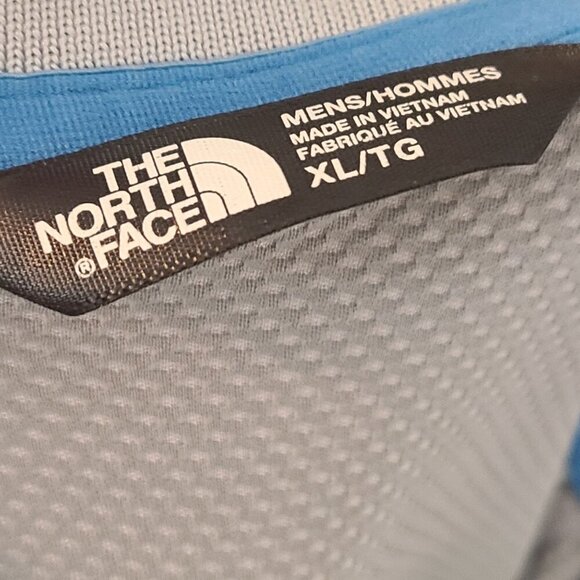 The North Face Men's Athletic Moisture Wicking  Polo Shirt Gray Size XL Gorpcore - Picture 8 of 9